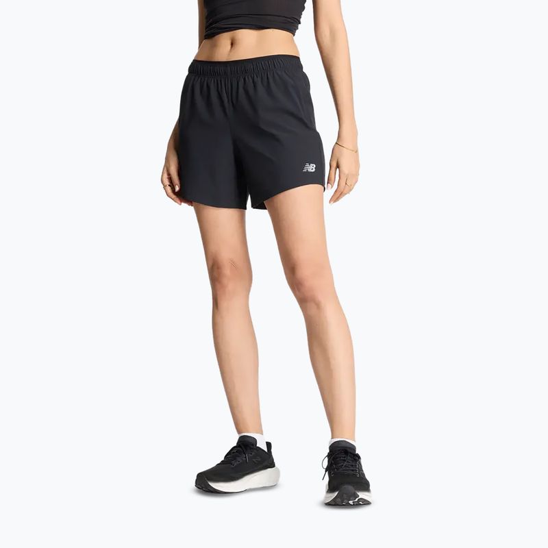 Dámske bežecké šortky New Balance RC 5" black/white