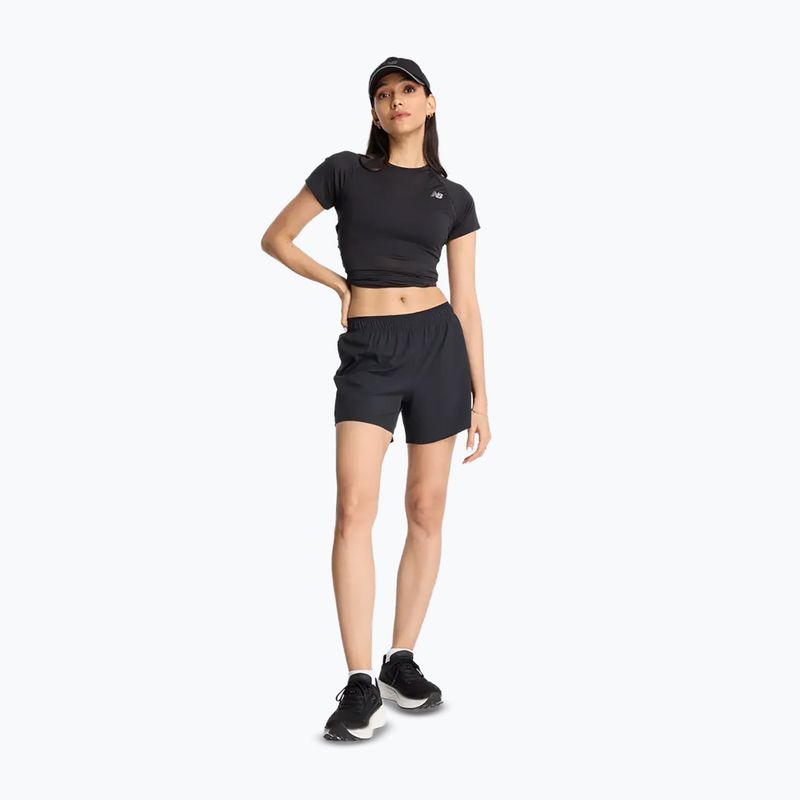 Dámske bežecké šortky New Balance RC 5" black/white 2