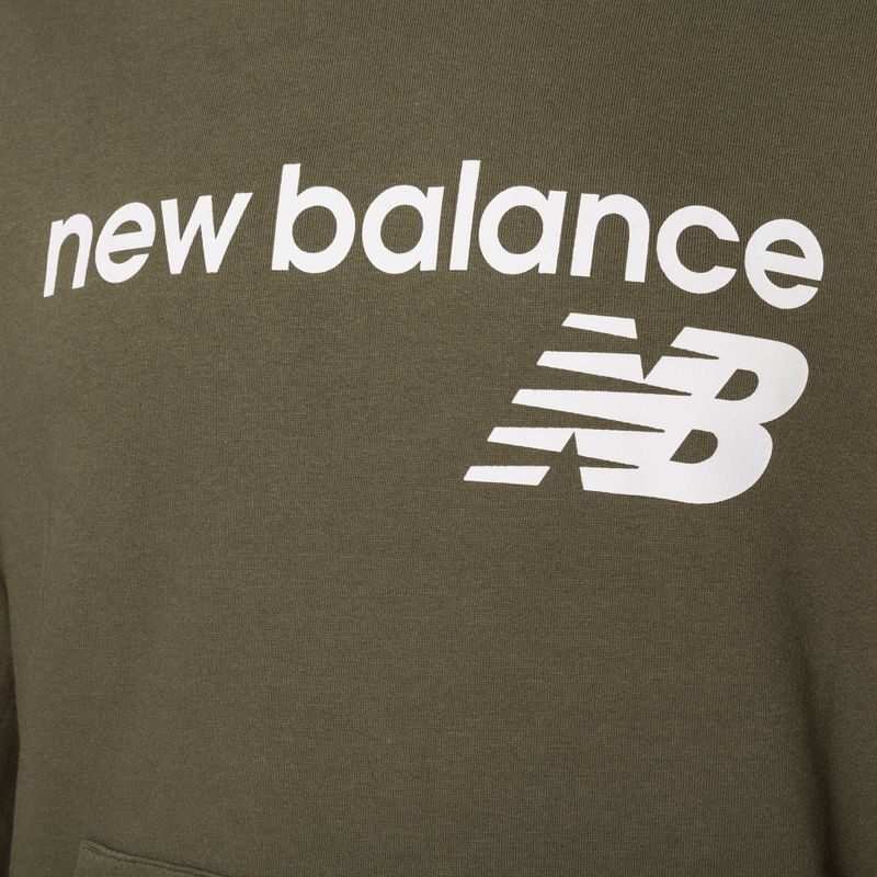 Pánska mikina New Balance Core Fleece Hoodie dark moss 7