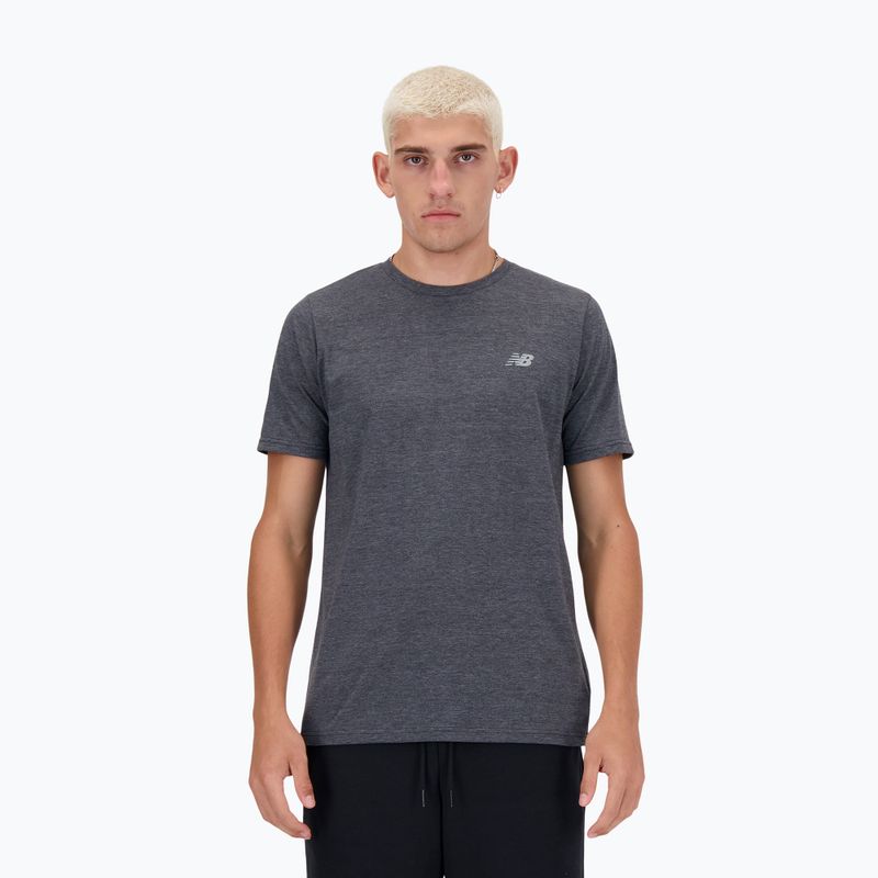 Pánske tričko New Balance Sport Essentials Heathertech black heather