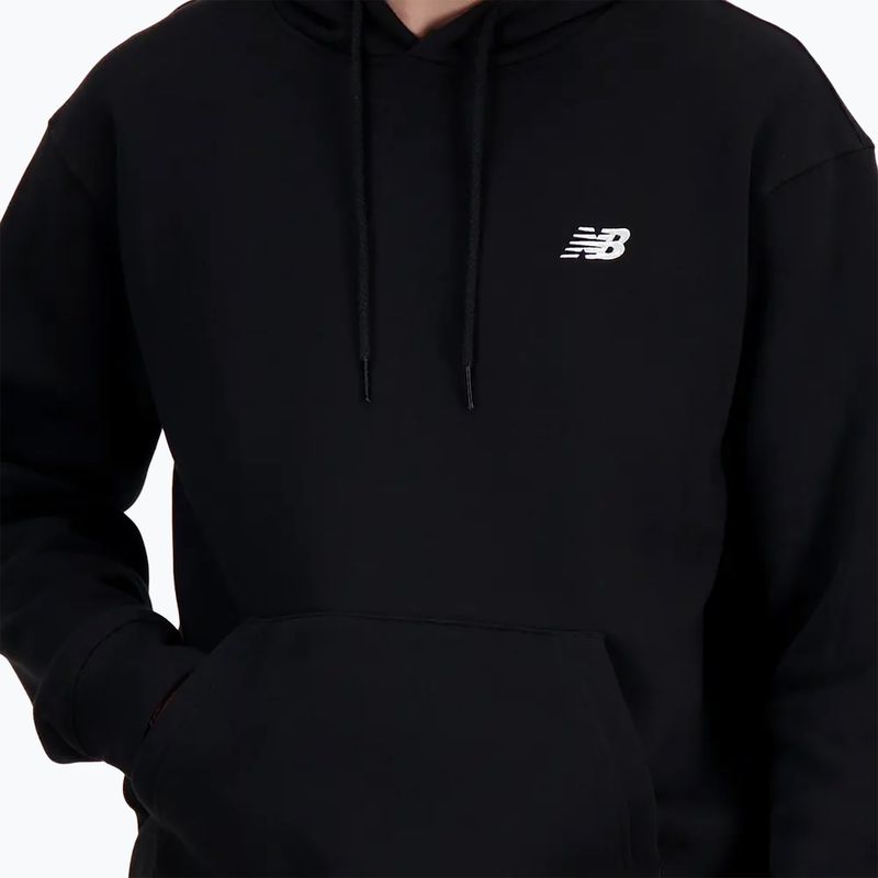 Pánska mikina New Balance Small Logo French Terry Hoodie black 4