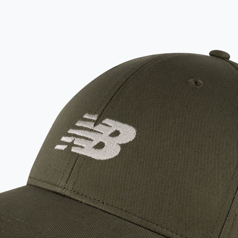 Šiltovka New Balance 6 Panel Structured Snapback  dark olive 3