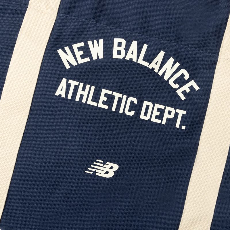 Taška New Balance Canvas Duffel 40 l béžová/navy 5