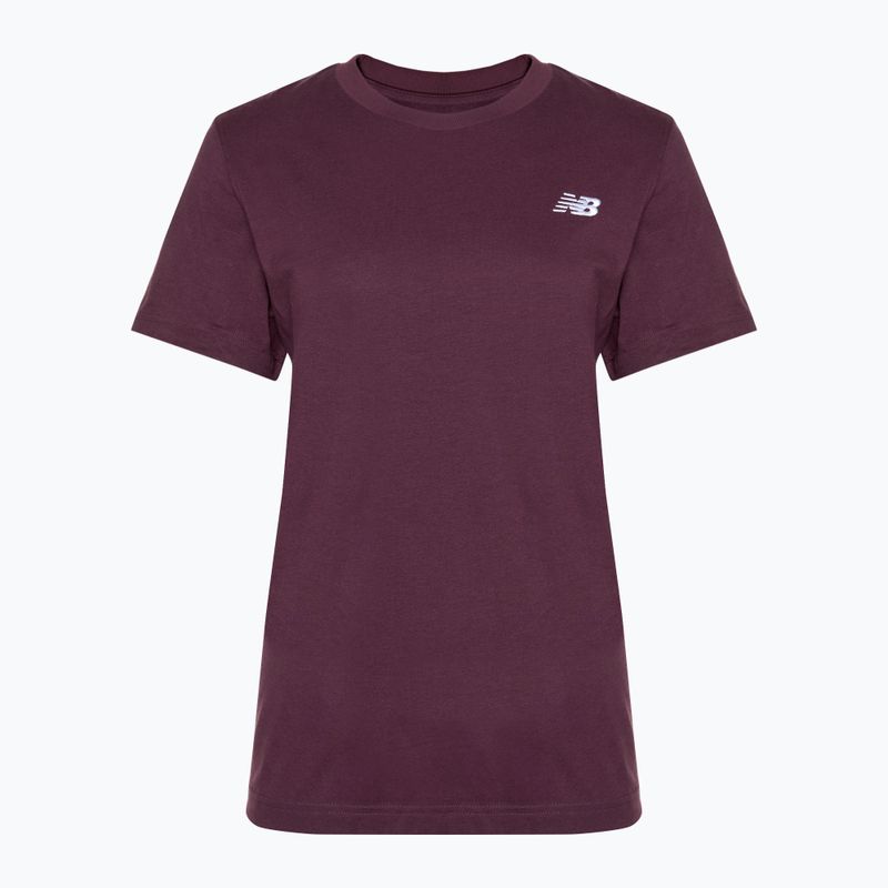 Dámske tričko New Balance Essentials Jersey plum brown