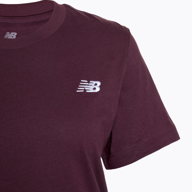 Dámske tričko New Balance Essentials Jersey plum brown 3