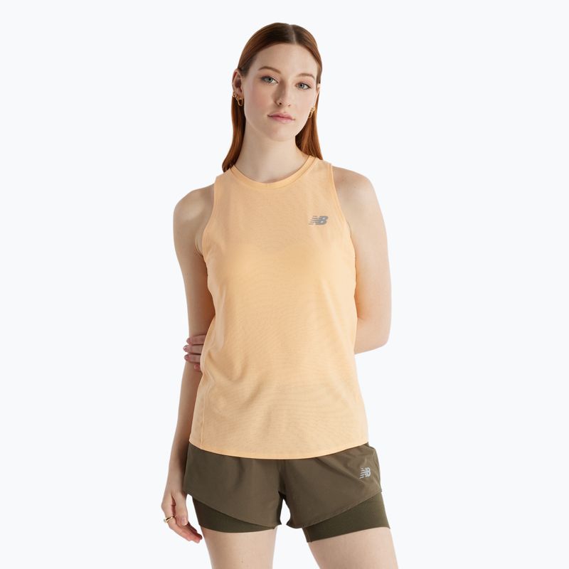 Dámske bežecké tielko New Balance Jacquard Slim Tank peach blossom