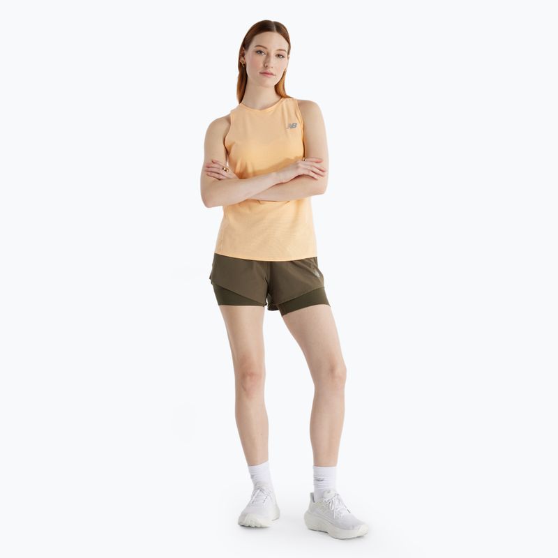 Dámske bežecké tielko New Balance Jacquard Slim Tank peach blossom 2