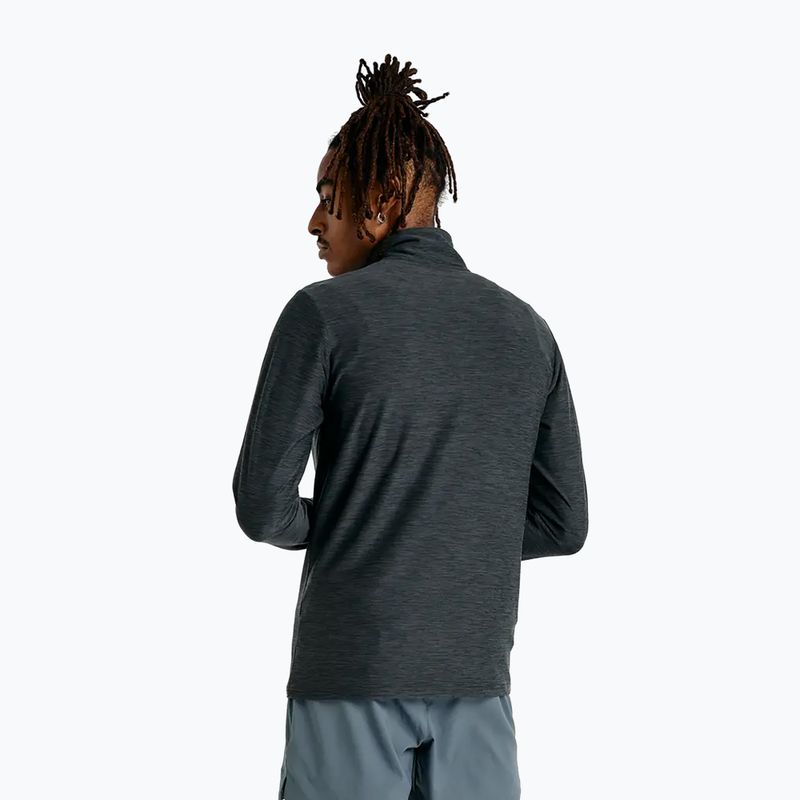 Pánska bežecká mikina New Balance Space Dye 1/4 Zip black 3