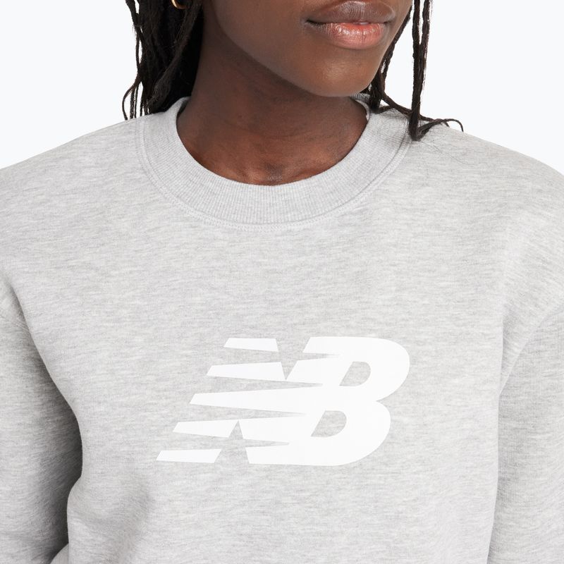 Dámska mikina New Balance Šport Fleece Logo Crew athletic grey 4