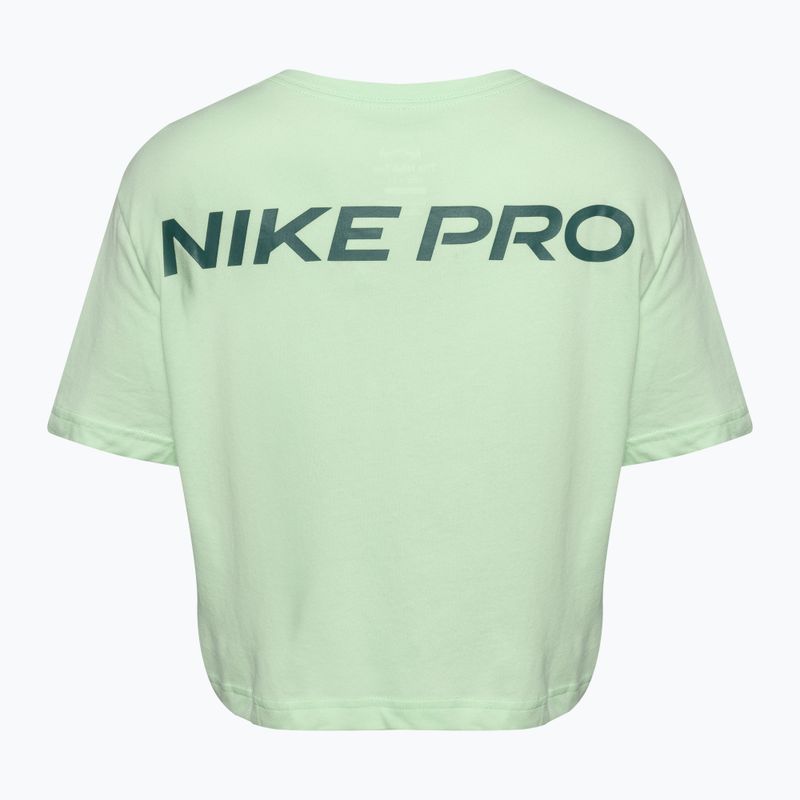 Dámske tréningové tričko Nike Pro Dri-Fit Cropped vapour green 2