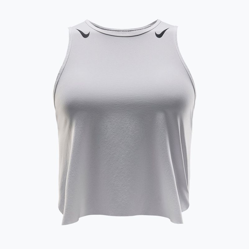 Dámske bežecké tielko Nike AeroSwift Dri-Fit ADV Cropped Tank Top off-white/black 5