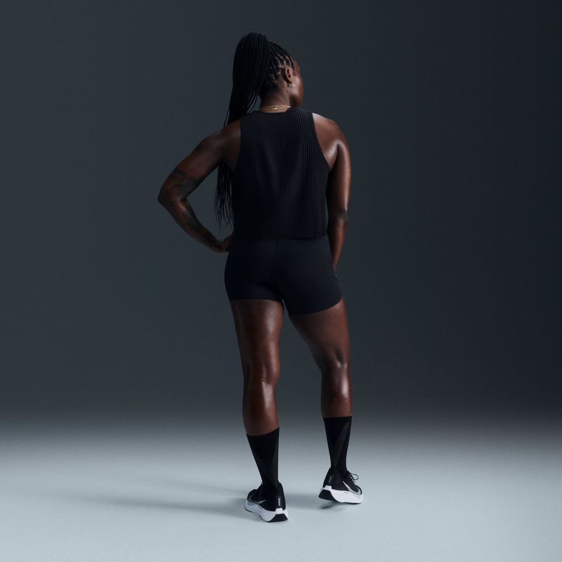 Dámske bežecké tielko Nike AeroSwift Dri-Fit ADV Cropped Tank Top black/white 9