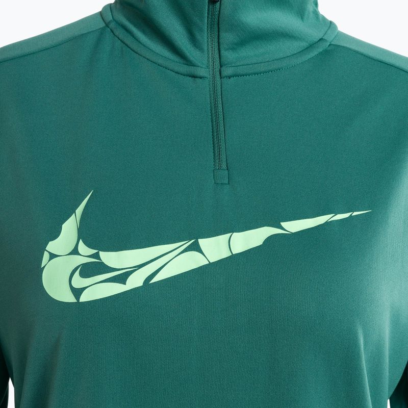 Dámska bežecká mikina Nike Swoosh Dri-FIT 1/4-Zip Mid bicoastal/vapor green 3