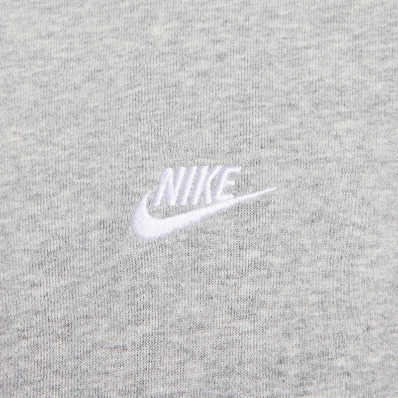 Pánska mikina Nike Club French Terry Crew dark grey heather/white 5