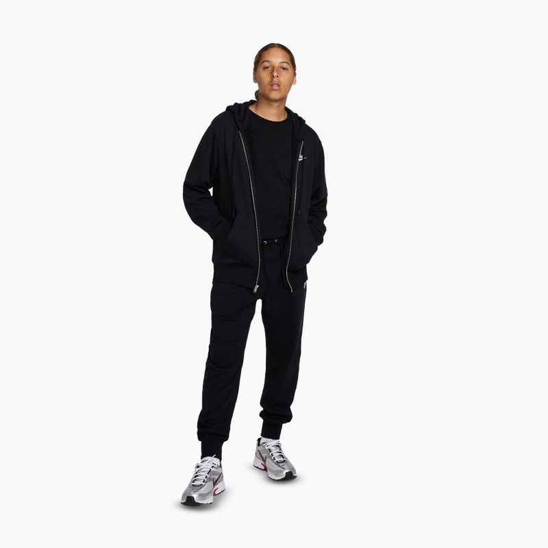 Pánske nohavice Nike Club French Terry Joggers black/black/white 2