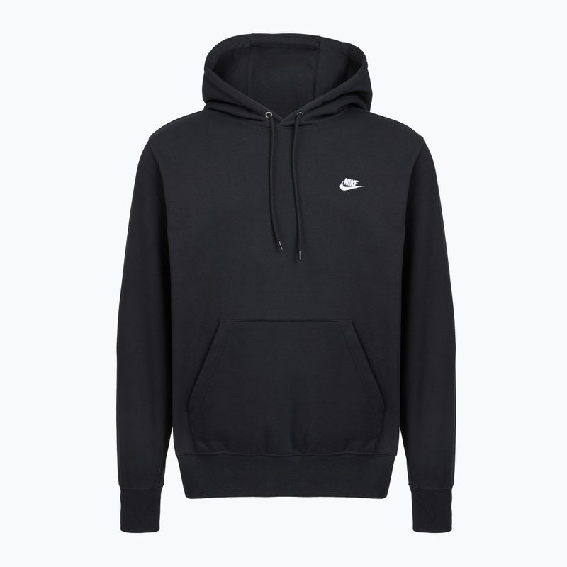 Pánska mikina Nike Club French Terry Pullover Hoodie black/black/white 8