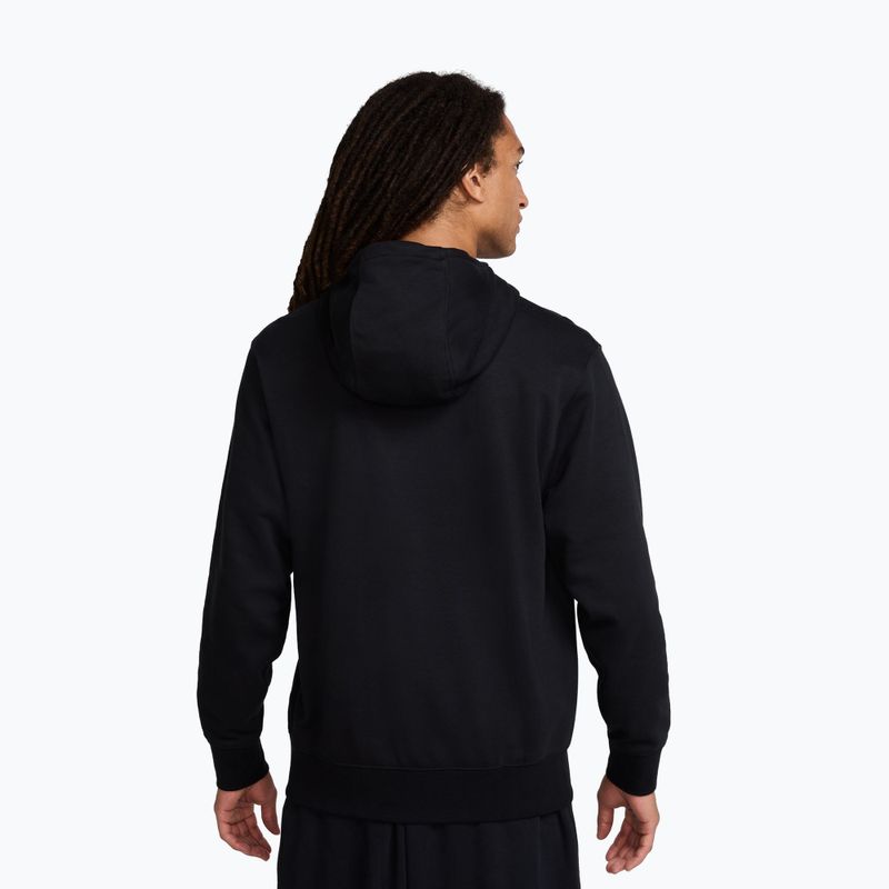 Pánska mikina Nike Club French Terry Pullover Hoodie black/black/white 3