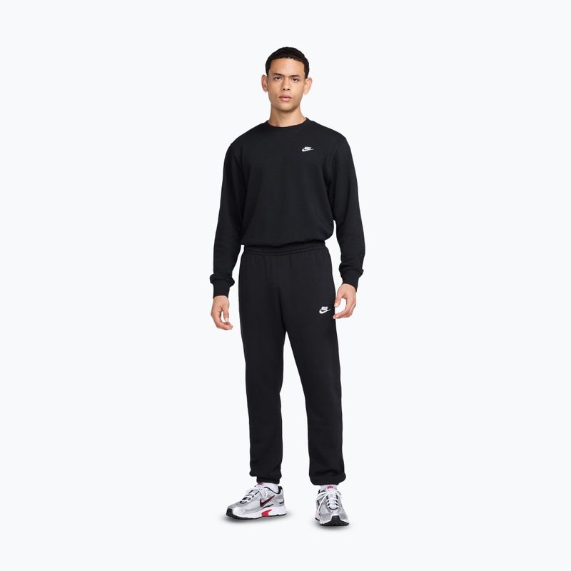 Pánska mikina Nike Club French Terry Crew black/white 2