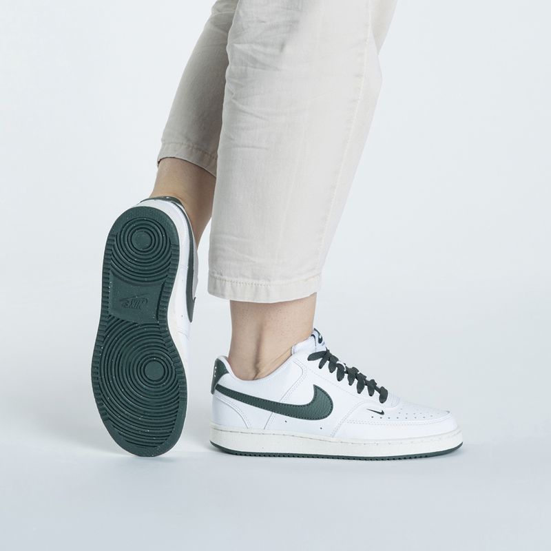 Dámska obuv Nike Court Vision Low Next Nature white / stadium green / sail / vintage green 2