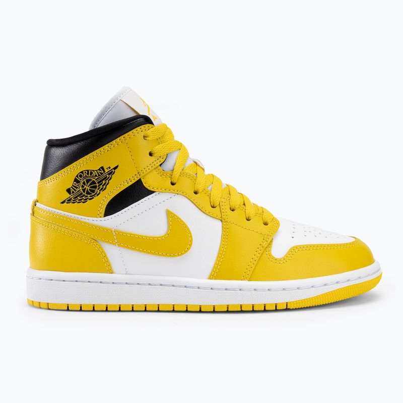 Dámske topánky Nike Air Jordan 1 Mid white/black/vivid sulfur 2