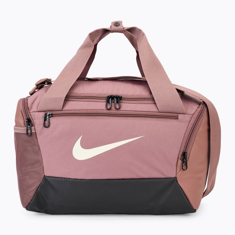 Športová taška Nike Brasilia 9.5 Duffle 25 l smokey mauve/black/light orewood brown