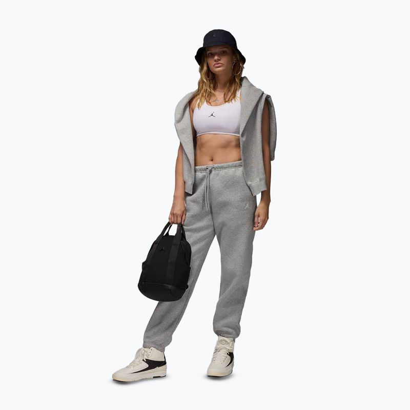 Dámske nohavice  Jordan Brooklyn Fleece dark grey heather/white 2