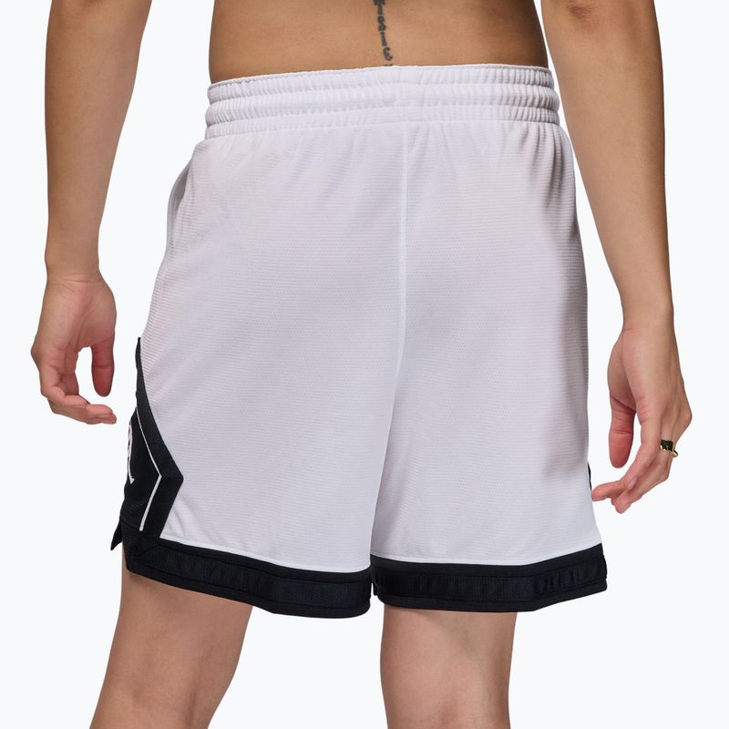 Dámske basketbalové šortky Jordan Sport Diamond 4" white/black/black/white 4