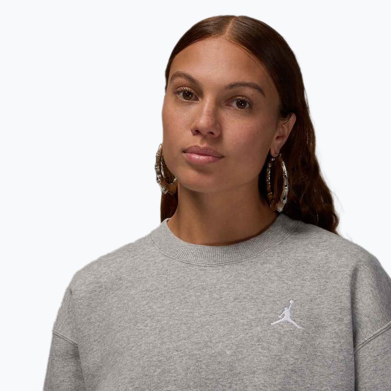 Dámska mikina Jordan Brooklyn Fleece dark grey heather/white 4