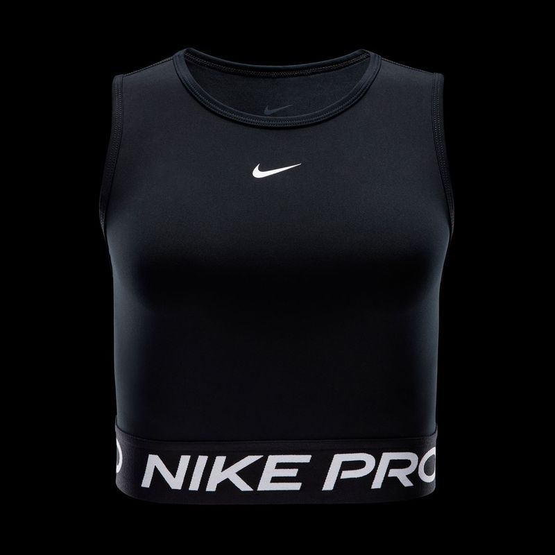 Dámske fitness tielko tank top Nike Pro Dri-Fit black/white 5