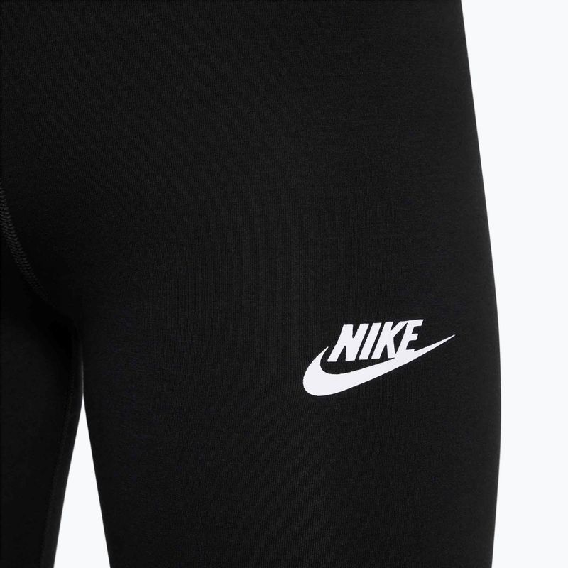 Detské legíny Nike Sportswear Classic High-Waisted black/white 4