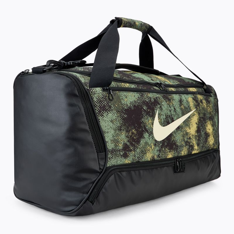 Športová taška Nike Brasilia 9,5 60 l oil green/black/coconut milk 2