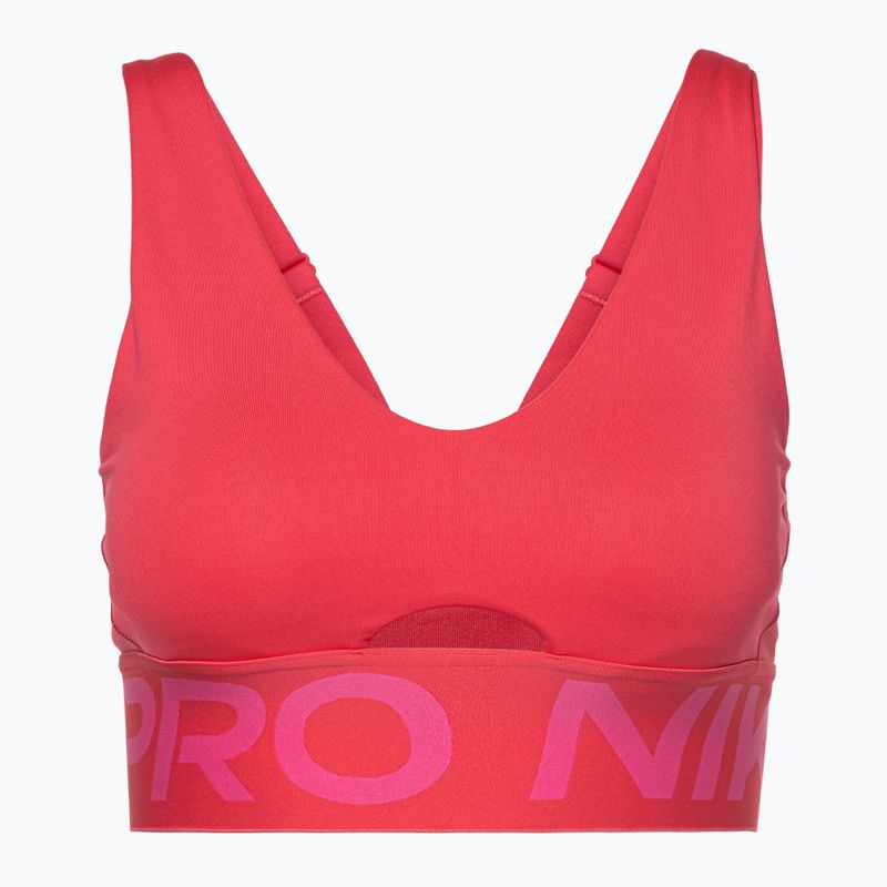 Tréningová podprsenka Nike Pro Indy Plunge aster pink/pink sicle/white