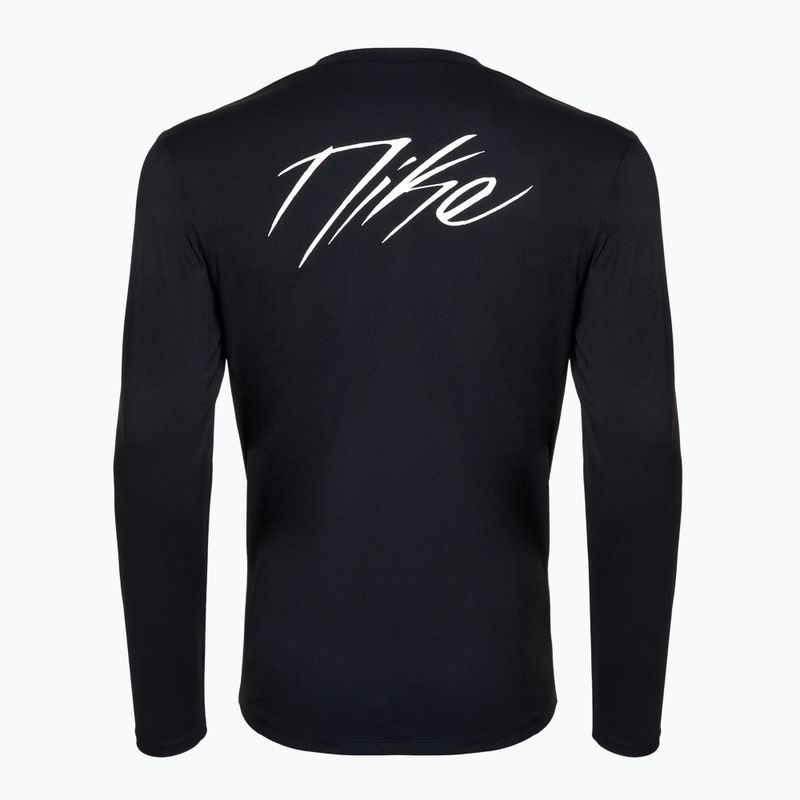 Pánske basketbalové tričko s dlhým rukávom Nike Icon Dri-Fit UV black/white 2