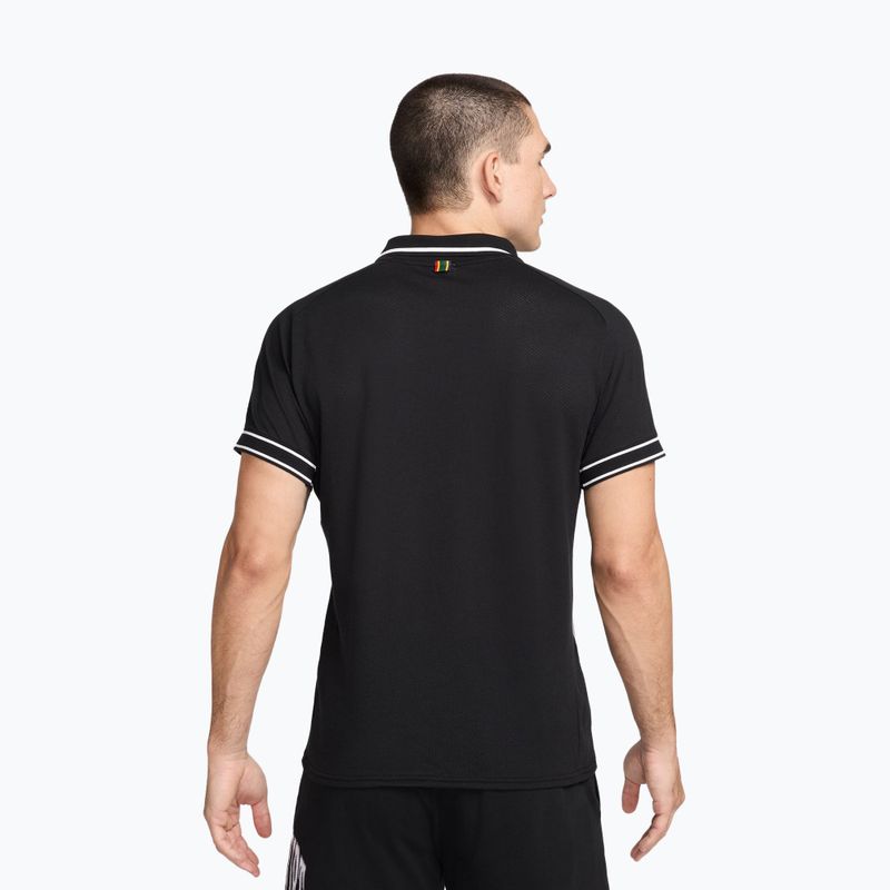 Pánske tenisové tričko Nike Court Heritage Polo black/white 3