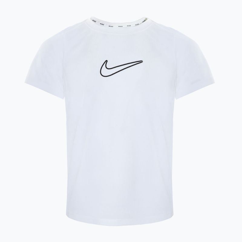 Detské tričko Nike One Dri-Fit bielo-čierne