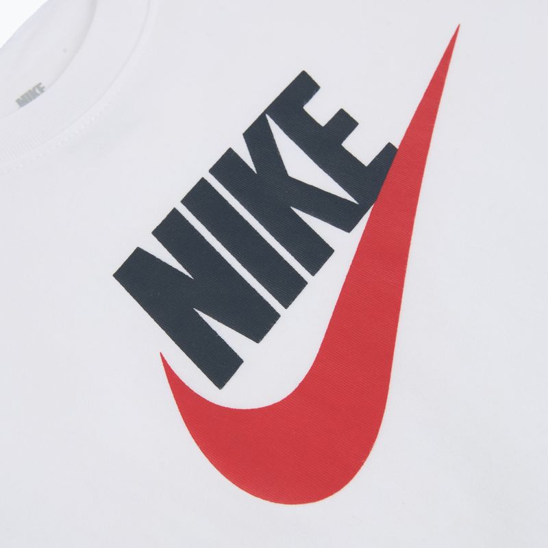 Detské tričko Nike Sportswear white/obsidian/university red 3