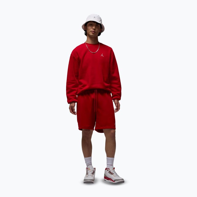 Pánska mikina Jordan Brooklyn Fleece Crew gym red/white 2