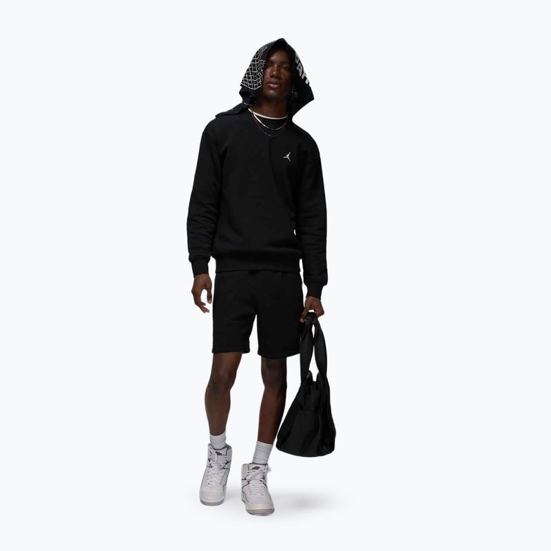 Pánska mikina  Jordan Brooklyn Fleece Crew black/white 2