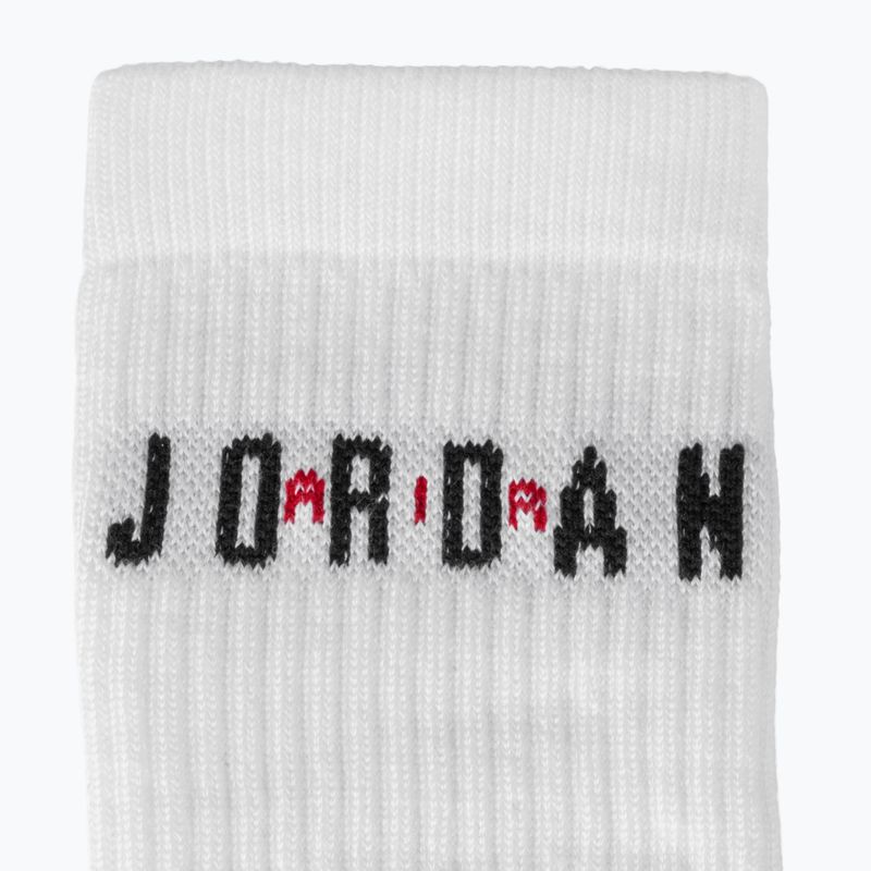 Ponožky Jordan Everyday Crew 6 pairs white/gym red/black 3