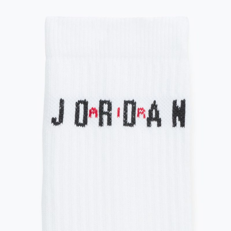Ponožky Jordan Everyday Crew 6 pairs white/gym red/black 9
