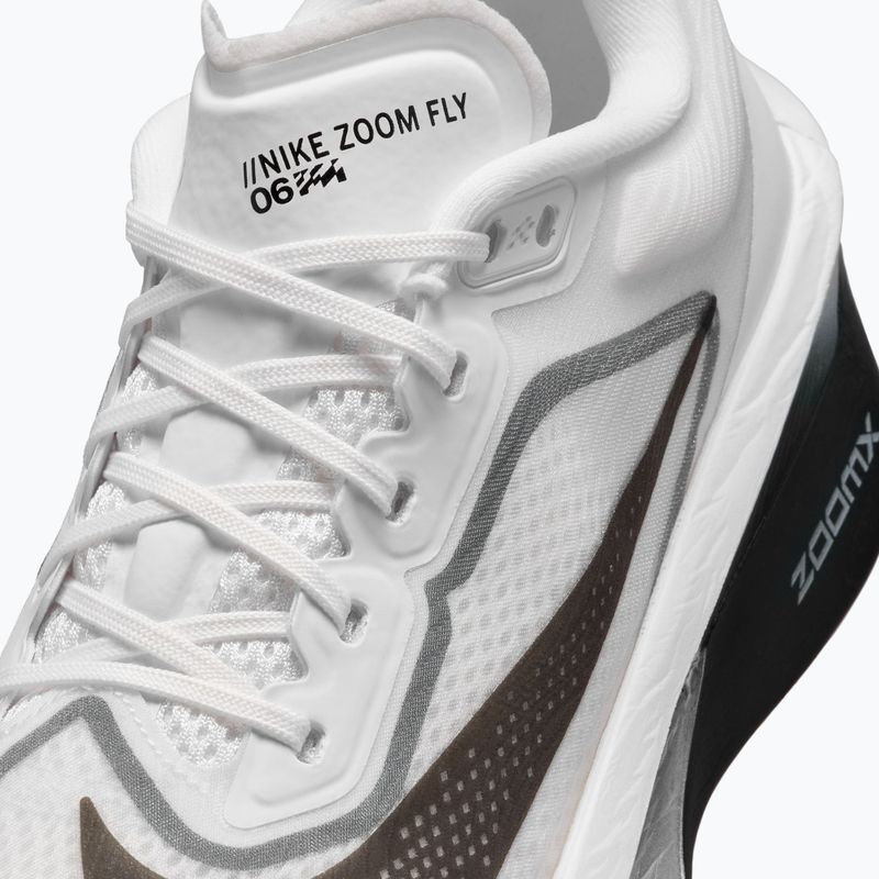 Dámske bežecké topánky Nike Zoom Fly 6 white/smoke grey/metallic silver/black 8