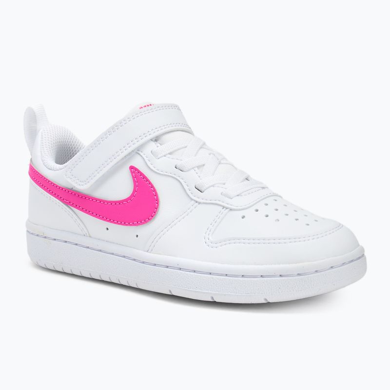 Detská obuv Nike Court Borough Low Recraft white/laser fuchsia