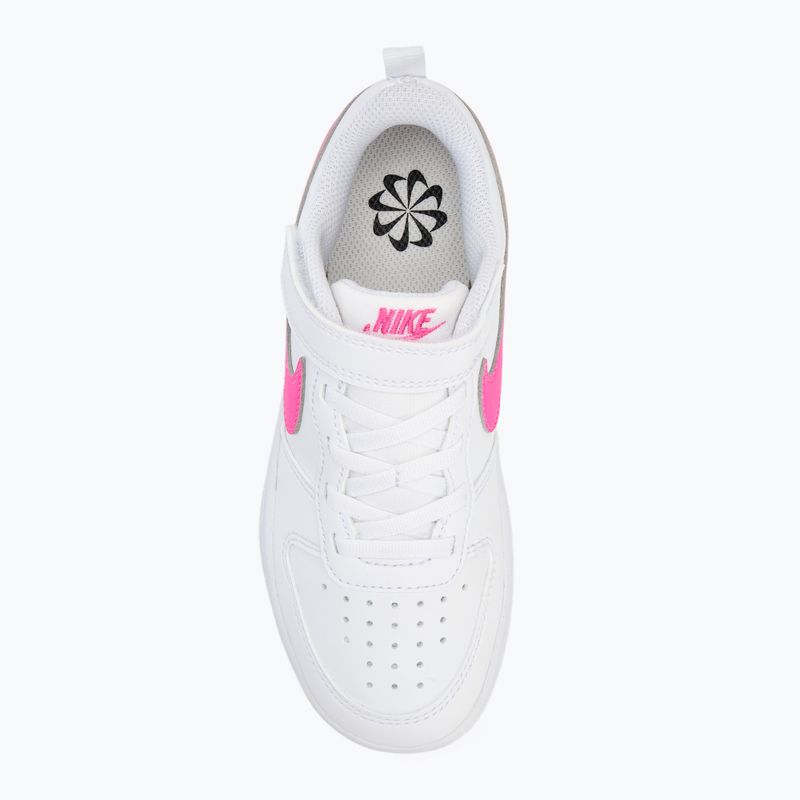 Detská obuv Nike Court Borough Low Recraft white/laser fuchsia 5