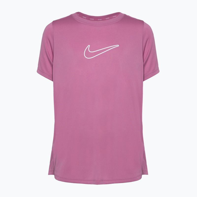 Detské tričko Nike One Dri-Fit magic flamingo/biela