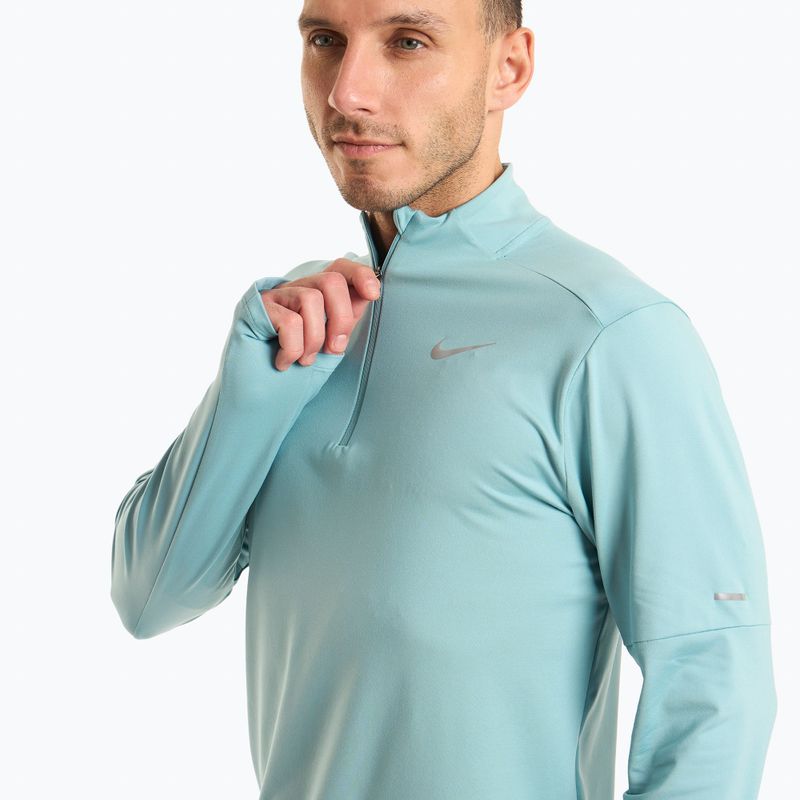 Pánske bežecké tričko s dlhým rukávom Nike Dri-FIT Element 1/2-Zip denim turquoise 3