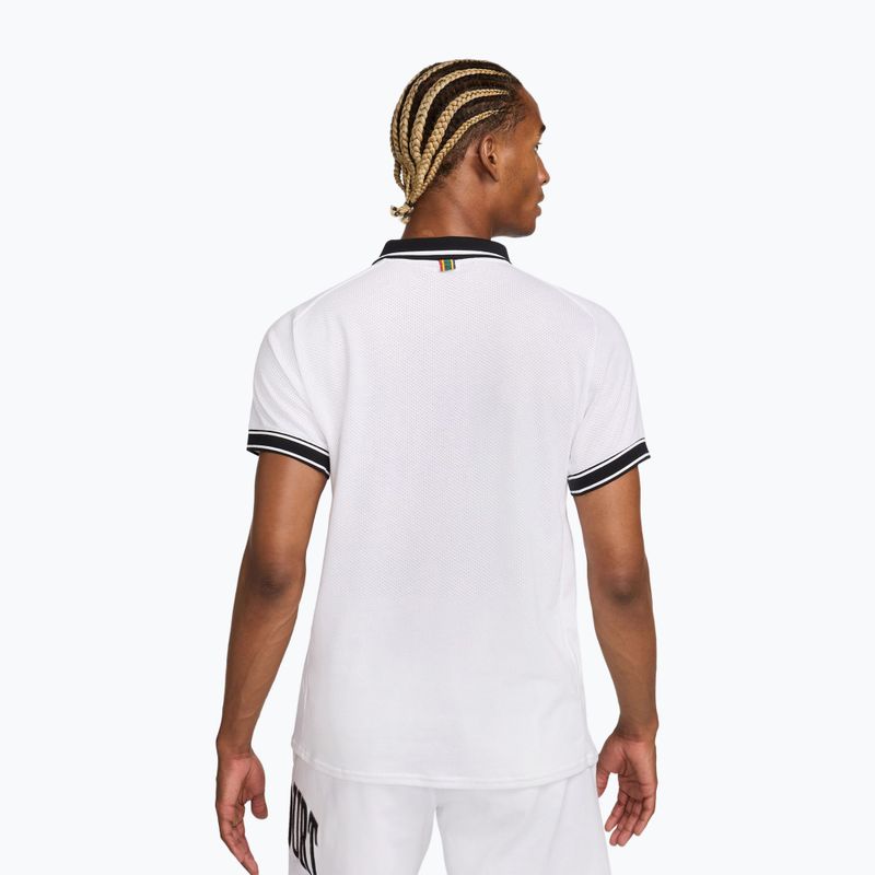 Pánske tenisové tričko Nike Court Heritage Polo white/black 3