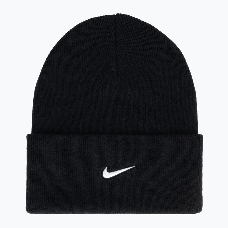 Zimná čiapka Nike Peak Swoosh Beanie black/white