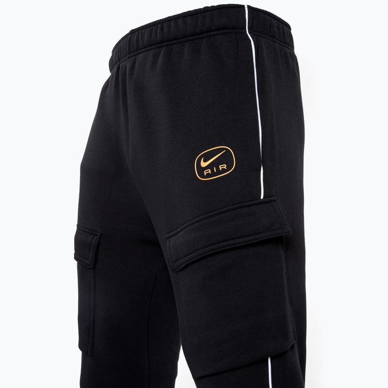 Pánske nohavice Nike Air Fleece Cargo black/metallic gold 3