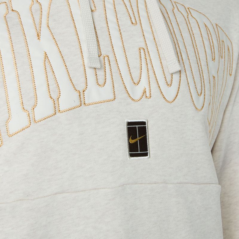 Pánska tenisová mikina Nike Court Dri-Fit Heritage Hoodie light orewood brown / pale ivory 3