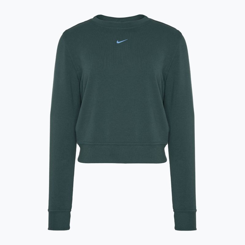 Nike Dri-FIT One Crew Neck French Terry dámska mikina vintage green/ black